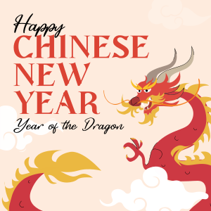 Dragon Chinese New Year Instagram post Image Preview