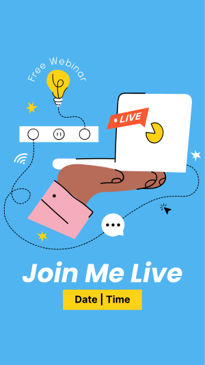 Webinar Live Instagram story Image Preview