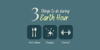 Earth Hour Activities Twitter post Image Preview