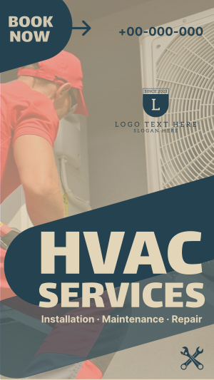 HVAC Services Facebook story Image Preview