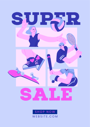Super Sale in Sporting Goods Flyer Image Preview