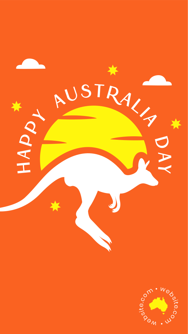 Australian Kangaroo Instagram Story Design