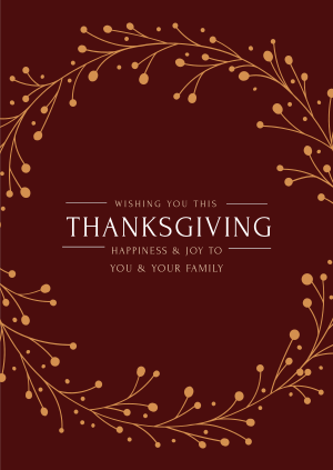 Thanksgiving Greeting Poster Image Preview