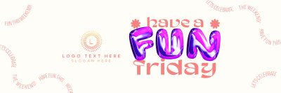 Fun Friday Balloon Twitter header (cover) Image Preview