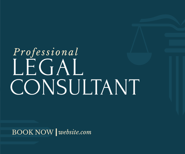 Professional Legal Consultant Facebook Post Design
