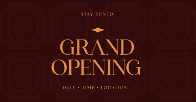 Vintage Grand Opening Facebook ad Image Preview