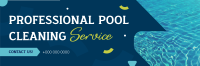 Professional Pool Cleaning Service Twitter Header Design