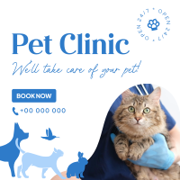 Bright Pet Clinic Instagram Post Design