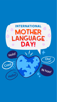 World Mother Language Instagram Story Design