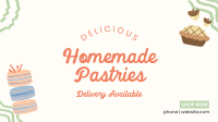 Aesthetic Bakery Illustration Facebook event cover Image Preview