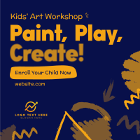 Painting Children Workshop Instagram Post Preview
