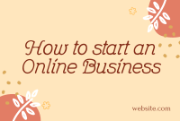 How to start an online business Pinterest board cover Image Preview