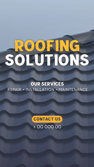 Professional Roofing Solutions Facebook story Image Preview