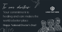 Medical Doctors Lineart Facebook Ad Image Preview