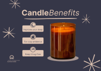 Candle Benefits Postcard Design
