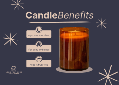 Candle Benefits Postcard Image Preview