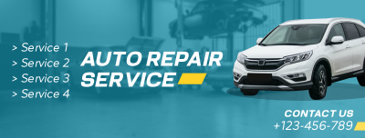 Auto Repair Service Facebook cover Image Preview