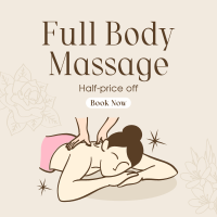 Body Massage Promo Instagram post Image Preview