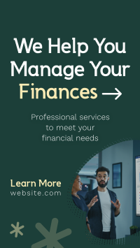 Modern Business Financial Service Facebook Story Design
