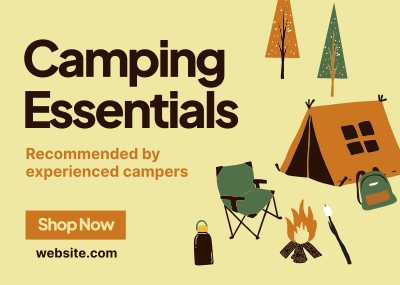 Quirky Outdoor Camp Postcard Image Preview