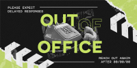 Grungy Out Of Office Twitter Post Image Preview