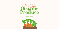 Organic Produce For Sale Twitter post Image Preview
