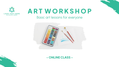 Art Class Workshop Facebook event cover Image Preview
