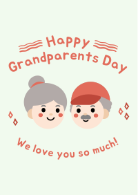 Happy Grandparents Day Flyer Design
