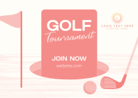 Simple Golf Tournament Postcard Image Preview