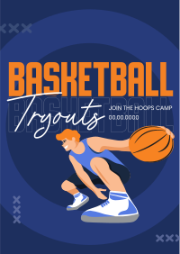 Basketball Tryouts Flyer Design