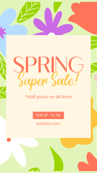 Spring Has Sprung Sale Facebook story Image Preview