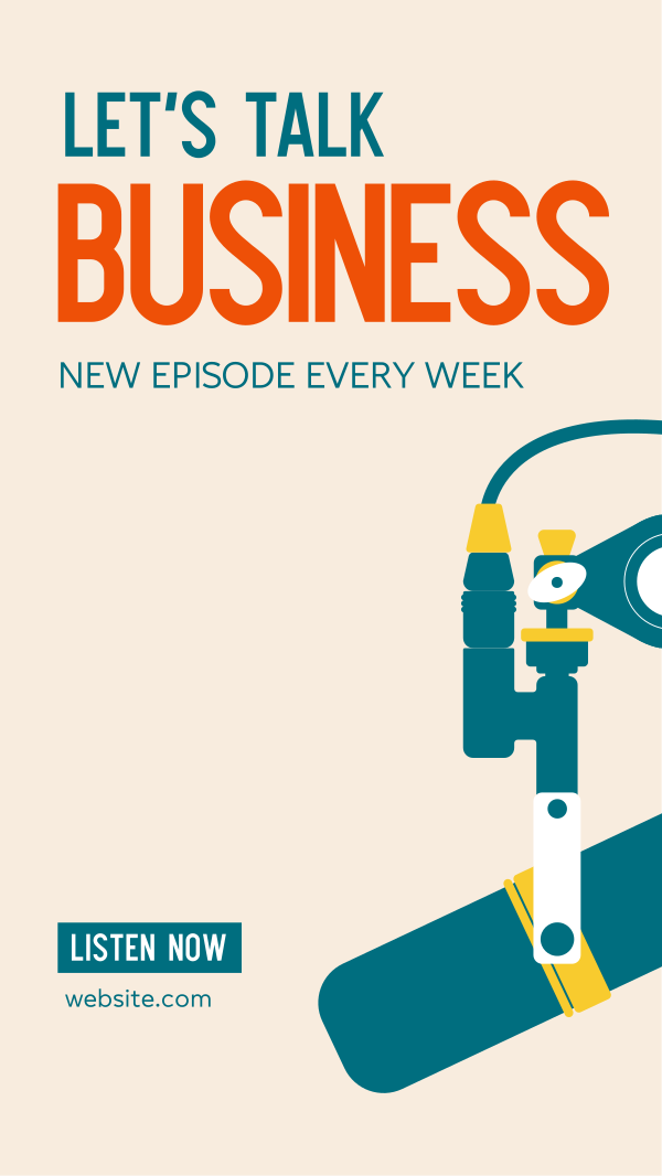 Business Talk Podcast Instagram Story Design Image Preview