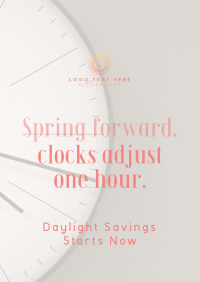 Calm Daylight Savings Reminder Poster Image Preview