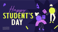 Student Geometric Day Animation Image Preview