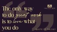 Great Work Quote Animation Preview