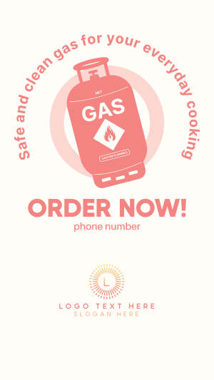 Order Your LPG Now Facebook story Image Preview