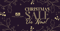 Decorative Christmas Sale Facebook Ad Design