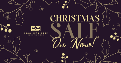 Decorative Christmas Sale Facebook ad Image Preview