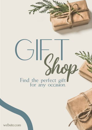 Elegant Gift Shop Poster Image Preview