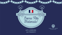 Bastille Day Badge Facebook Event Cover Design