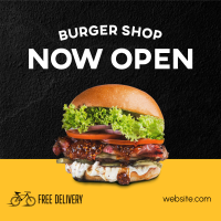 Burger Shop Opening Instagram post Image Preview