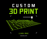 Custom 3D Print Facebook Post Design