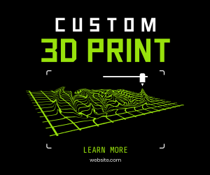 Custom 3D Print Facebook post Image Preview