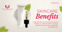 Skincare Benefits Organic Facebook Ad Design