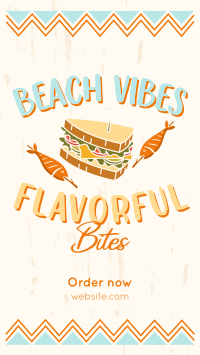 Flavorful Bites at the Beach Video Image Preview