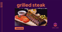 Grilled Steak Facebook Ad Design