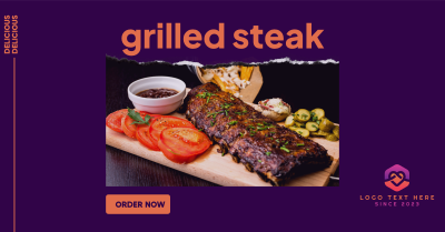 Grilled Steak Facebook ad Image Preview