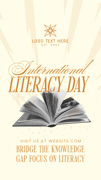 International Literacy Day Greeting YouTube short Image Preview