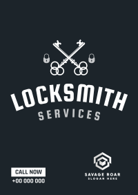 Locksmith Emblem Poster Image Preview