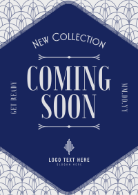 Art Deco Coming Soon Poster Image Preview